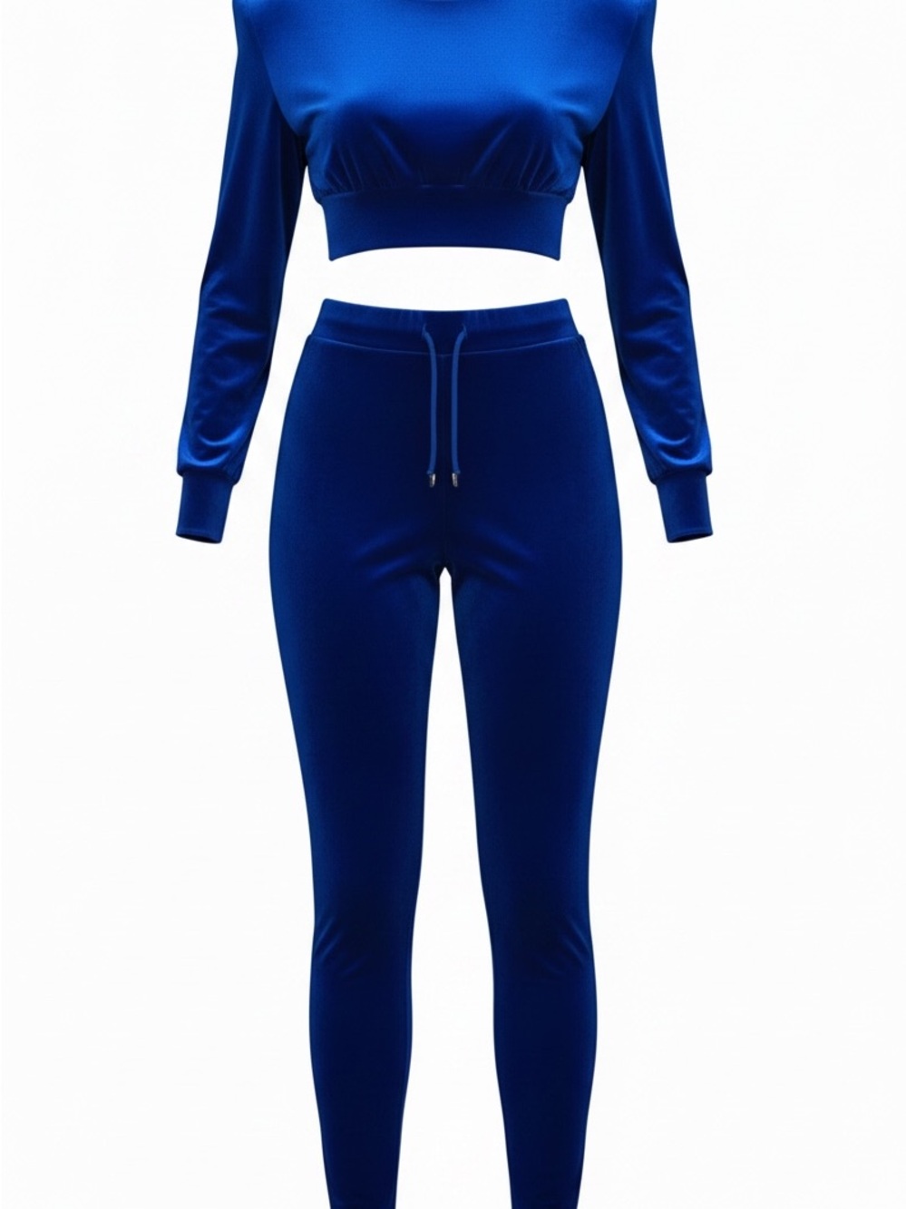 Her Universe Royal Blue Velour Pantsuit Set - Picture 2 of 8
